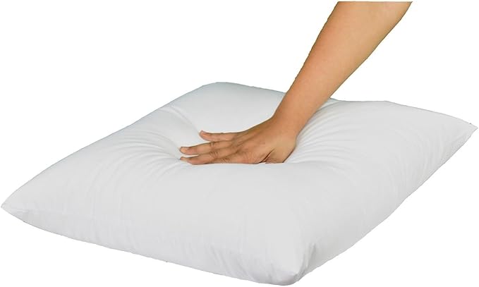 MoonRest® Synthetic Down Alternative 13x13 Square Pillow Insert Form, for Decorative Throw Pillow, Sofa, Cushions, Body and Bed - Pack of 2- Size 13“X 13”