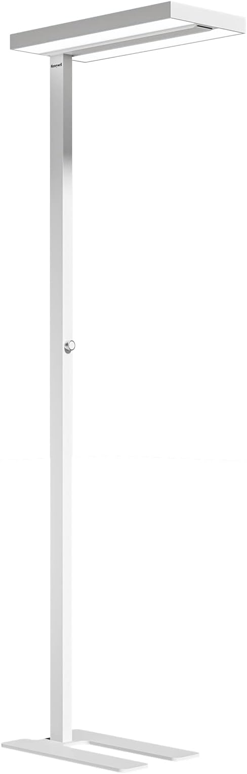 Honeywell LED Floor Lamp Modern - 02E Sunturalux Eye Caring Standing Light, 6000LM 60W 4000K Natural Daylight Dimmable Reading Tall Lampara for Home Office Living Room Bedroom