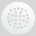 Bropury 4-1/4-Inch Easy-to-Install Snap-in Shower Drain Cover Floor Drain Replacement Cover Stainless Steel (White)