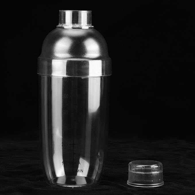 Tyenaza Thickened Manual Hand Shaking Cocktail Shaker with Clear Scale Bar Bartender Tool