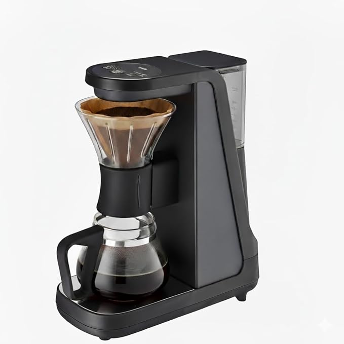 Tiger Hybrid Automatic Coffee Maker - Pour Over Coffee Maker & Immersion Brewing Coffee Machine, Innovative Design for Outstanding Brew, Black