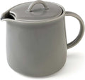 Fourlife 620Ikw Ceramic Teapot, 1.9 fl oz (591 ml), 3 Cups, Includes Tea Strainer, Microwave and Dishwasher Safe, Gray, Ink Wash, Danjou Teapot