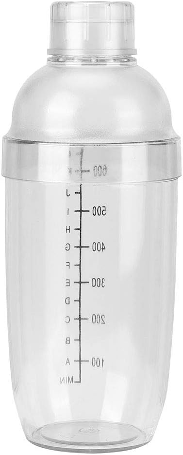 Tyenaza Thickened Manual Hand Shaking Cocktail Shaker with Clear Scale Bar Bartender Tool