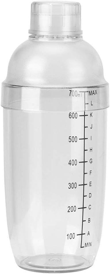 Tyenaza Thickened Manual Hand Shaking Cocktail Shaker with Clear Scale Bar Bartender Tool