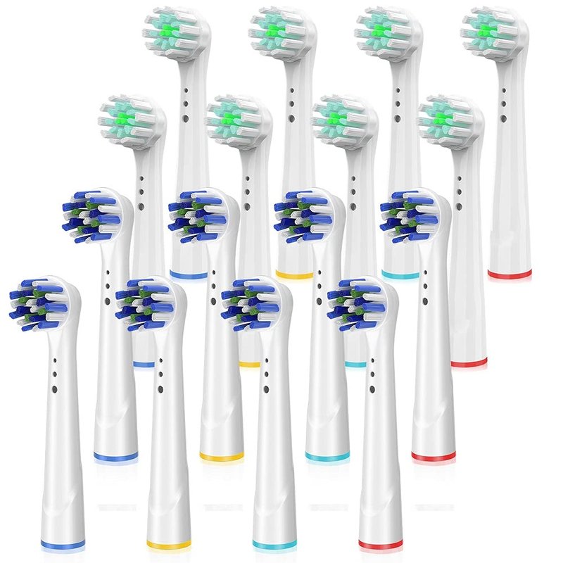 Replacement Toothbrush Heads for Oral B Braun, 16 Pack Electric Toothbrush Heads, Precision Clean Brush Heads Refill Compatible with Oral-B 7000/Pro 1000/9600/5000/3000/8000 (16pack)