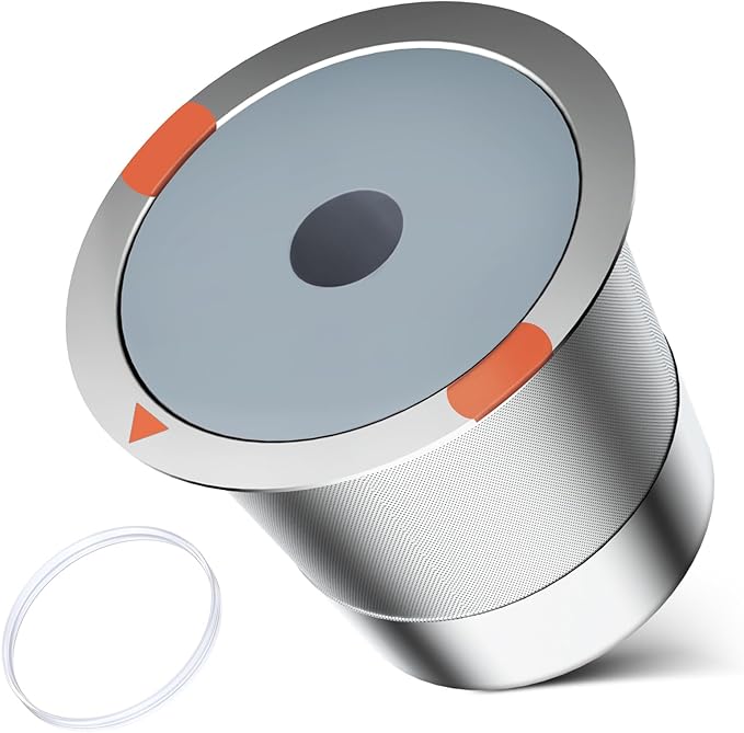 Reusable K Cups and Coffee Pods,Universal Stainless Steel K Cups for Keurig 2.0 and 1.0 Coffee Makers Machine Non-BPA(1pack)