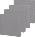Easy-Going Waterproof Patio Cushion Covers 24x24x4 inch 4 Pack Replacement Non-Slip Outdoor Seat Cushion Slipcover with Zipper. Gray