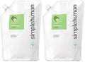 simplehuman Moisturizing Liquid Hand Soap Refill Pouch, 34 Fl Oz, Cucumber (Pack of 2)
