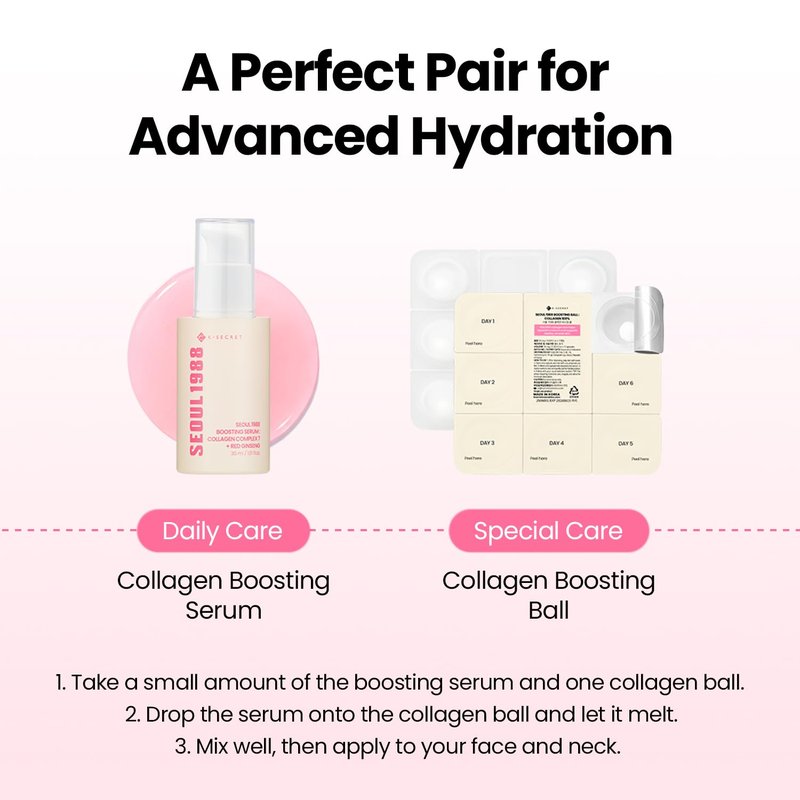 K-SECRET SEOUL 1988 Collagen Boosting Ball – Freeze-Dried 100% Hydrolyzed Collagen | Nourishing Care for Dry Skin & Fine Lines | Korean Skincare, 7 Capsules