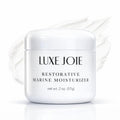 LuxeJoie Hydrating Face Cream for Dry & Sensitive Skin – Lightweight Moisturizer with Hyaluronic Acid, Aloe & Marine Botanicals – Soft Non-Greasy Finish Restorative Marine Moisturizer 2 oz