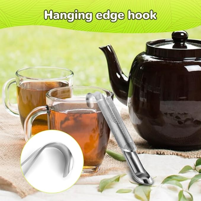 304 Stainless Steel Tea Diffuser, 2025 New Loose Leaf Tea Infuser, Portable Teas Infuser for Office and Home, Spices, Seasonings, Coffee Steeper for Coffee Lovers, Teas Holder Loose Leaf for Gift (3)