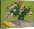 Wieco Art Large Giclee Canvas Prints Wall Art Oleanders 1888 by Van Gogh Famous Floral Oil Paintings Reproduction Modern Gallery Wrapped HD Classic Abstract Flowers Pictures Artwork for Home Decor