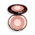 Charlotte Tilbury Cheek to Chic Powder Blush - Two-Tone Cheek Makeup with a Radiant, Luminous Finish - Buildable Color that Smooths, Buffs & Blends for a Light Reflecting Glow - Pillow Talk Original