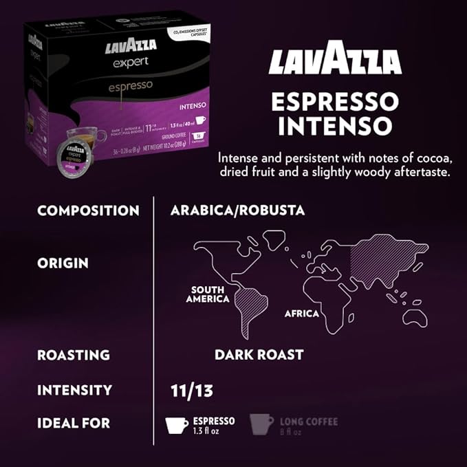 Lavazza Expert Variety Pack, Contains Light, Medium, and Dark Roast Espresso and Coffee Capsules, Compatible with Lavazza Classy Machines (36 Capsules)