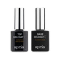 APRÉS Base Coat X & Top Gelcoat X Set 15ml | HEMA & TPO-Free Rubber Base and High-Gloss Top Coat Scratch Resistant Soak-Off Gel Nail Polish