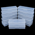 Lokyango Clear Manicure Tool Box, Personal Nail Box Storage Case for Organizing, Plastic Nail Tool Box for Manicure Pedicure Kit (12pcs)