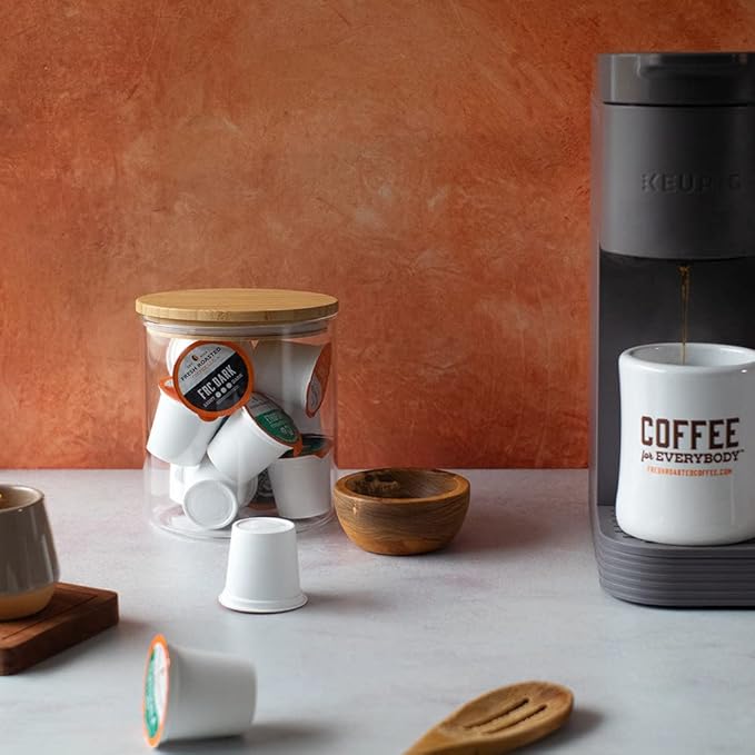 Fresh Roasted Coffee, Organic Bali Blue Moon | USDA Organic, Kosher | Medium Roast 72 Pods for K Cup Brewers