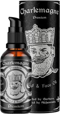 Charlemagne Vegan Beard Oil - 30ml, Lime/Mint Scent - Hydrating Conditioner - Alternative to Heavy Beard Balm - Promotes Growth - Made in Germany