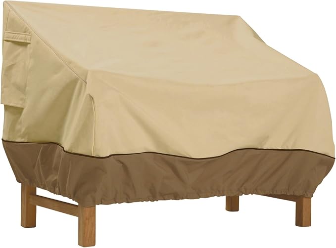 Classic Accessories Veranda Water-Resistant 60 Inch Patio Bench Cover, Patio Furniture Covers