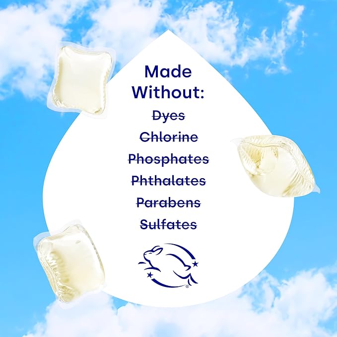 Dropps Odor & Stain Biobased Power Laundry Detergent Pods, Crisp Breeze HE Compatible Laundry Pods for Fresh Clothes - Laundry Soap Supplies & Recyclable Paperboard Packaging