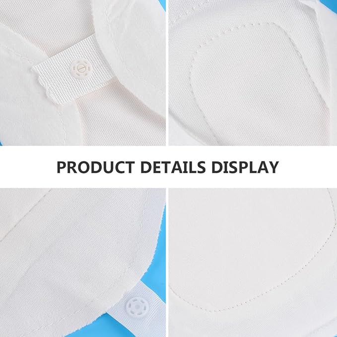 2pcs Reusable Cotton Sanitary Pads with Convenient Button Breathable Washable Menstrual Cloth Towels for Women Strong Absorption and Leak Protection Eco-Friendly Sanitary Napkins