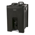 Carlisle FoodService Products Cateraide Insulated Beverage Dispenser with Handles for Catering, Kitchen, and Restaurants, Plastic, 10 Gallons, Black