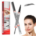 2-in-1 Eyebrow Pencil with Gel,2025 NEW Waterproof Magic Eyebrow Pencil,Dual-Ended 3D Microblading Eyebrow Pen with 4 Tip & Eyebrow Brush, Makeup Long-Lasting Eyebrow Pen for Women (4PCS)