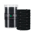 EVITA PERONI Hair Ties 12 Pcs Set, High Elastic Ponytail Holders, Hair Ties No Damage for Thick Curly Hair Women Men, Mothers Day Gifts (Black)