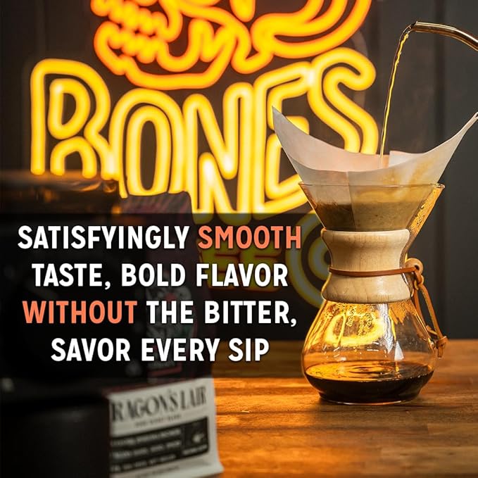 Bones Coffee Company Flavored Coffee Bones Cups French Vanilla Flavored Pods | 12ct Single-Serve Coffee Pods Compatible with Keurig 1.0 & 2.0 Keurig Coffee Maker