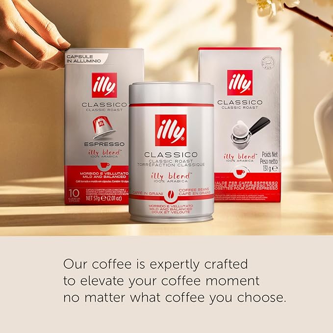 illy E.S.E. Coffee - Single-Serve Capsules & Pods - Intenso Dark Roast - Notes Of Cocoa & Dried Fruit - For E.S.E Machines - Extraordinary Aroma & Body – 18 Count