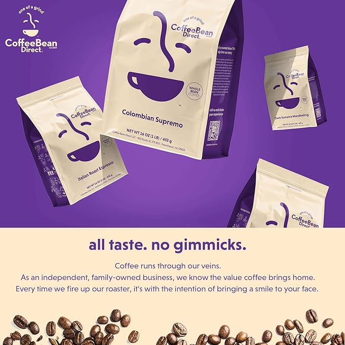 Coffee Bean Direct French Roast, Ground Coffee, Dark Roast, 5 Pound Bag (Pack of 1)