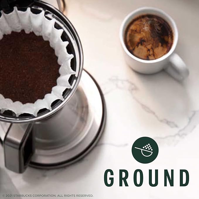 Starbucks Ground Coffee, Dark Roast Coffee, Sumatra, 100% Arabica, 6 bags (12 oz each)