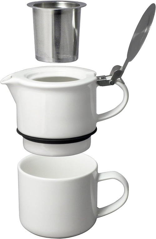 (Black Graphite) - FORLIFE Tea for One with Infuser 14.1 fl oz (410 mls), Black Graphite