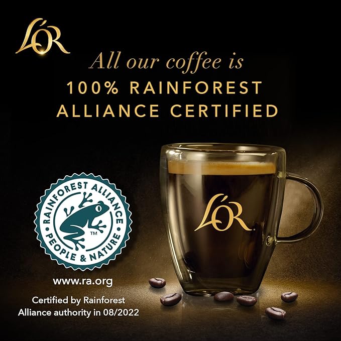 L'OR Espresso Capsules, 30 Count Onyx, Single-Serve Aluminum Coffee Capsules Compatible with the L'OR BARISTA System & *Nespresso Original Machines, 30 Count (Pack of 3)