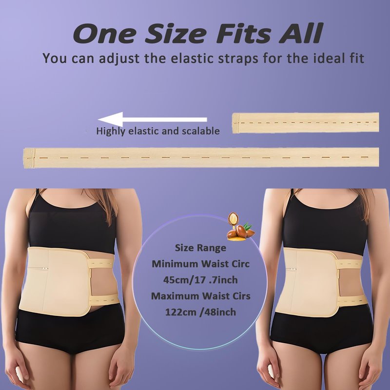 Healo, Castor Oil Pack Wrap, Castor Oil Pack Wrap Kit - 3.38 Oz with Reusable Wraps - For Stomach, Neck and Entire Body with Adjustable Elastic Straps (Pink Velcro type, 100ML)