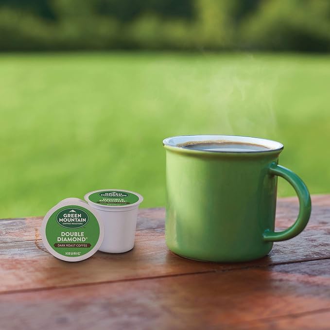 Green Mountain Coffee Roasters Double Diamond, Single-Serve Keurig K-Cup Pods, Dark Roast Coffee Pods, 96 Count