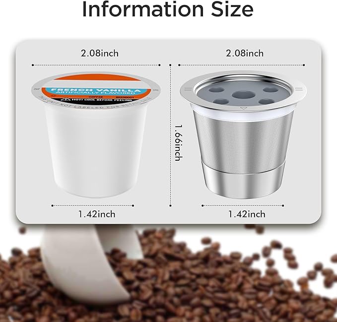 Reusable K Cups for Keurig K Supreme | Refillable K cups for Keurig K Supreme (Plus) Coffee Maker