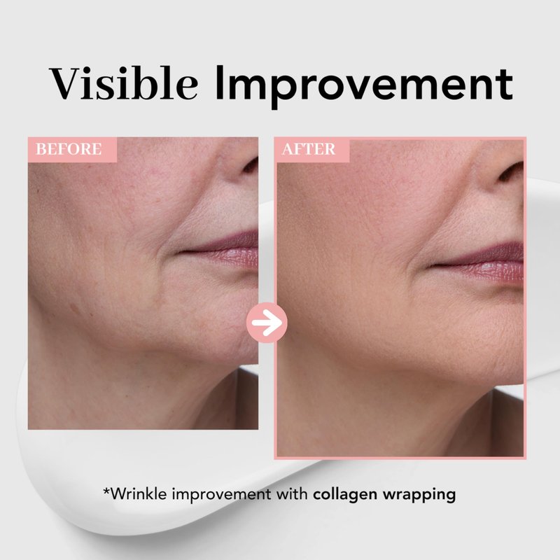NOWATER Collagen Peel Off Face Mask for Glass Skin — Korean Skincare Hydrolyzed Collagen & 6 Peptides, Visibly Firms & Hydrates in 15 Minutes, Overnight Sleeping Mask for All Skin Types (2.4 fl.oz)