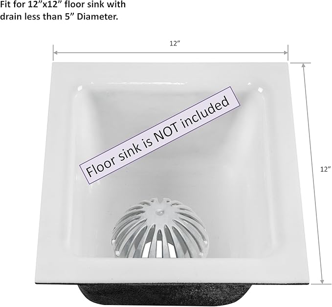 Leyso Heavy Duty Aluminum Drain Covers, Sink Drain Cover, Floor Drain Cover, Dome Strainer Cover for Compartment Sink, Kitchen, Outdoor, Garden, Restaurant 5-1/2" W x 2-1/4"H (10 PCS)
