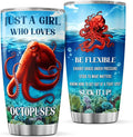 CUBICER Octopus Coffee Tumblers Insulated Tumbler Gifts For Octopus Lovers Women Men Birthday Large 20 Oz Mug Cup Stainless Steel Travel Mugs Accessories Room Decor Supplies