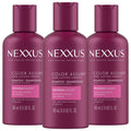 Nexxus Shampoo, Color Assure, Travel-Size 3-Pack – Replenishes and Extends Hair Color Vibrancy, 3 Oz Ea
