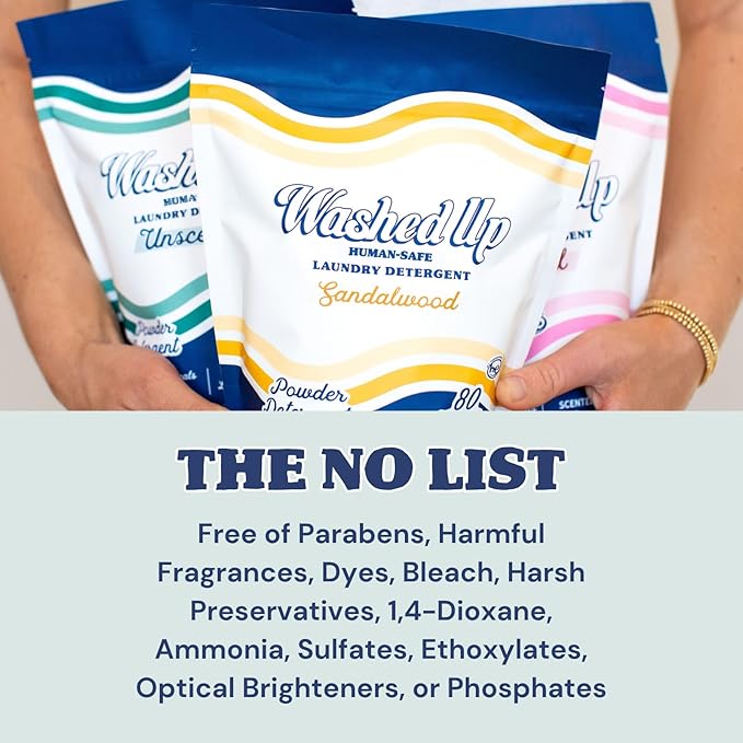 Laundry Detergent Powder | Safe for Sensitive Groups | Powerful Clean | Plant & Mineral-Based | Made in USA