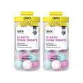 Onyx Professional Hydrating Bath Bomb Gift Set, 2 Pack - Includes 20 Bath Bombs and 2 Loofahs, Nourishes for Smooth Skin, Made with Shea Butter