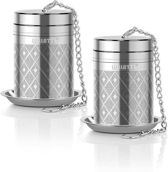 Tea Infusers for Loose Tea, 18/8 Stainless Steel Tea Strainer Set, Extra Fine Mesh Tea Steeper for Brew Tea, Spices & Seasoning