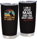 Cat Dad Gifts for Men, Christmas Gifts for Cat's Daddy, Funny Gift for Cat Lovers, Best Cats Dad Ever Gift, 20 oz Stainless Steel Tumbler