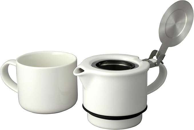(Black Graphite) - FORLIFE Tea for One with Infuser 14.1 fl oz (410 mls), Black Graphite
