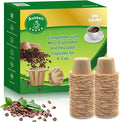 Aussen Disposable Coffee Paper Filters Replacement Kerig Filter Fit All Keurig Single Serve Filter Brands Compatible with Reusable Single Serve Pods Keurig Coffee Maker (Natural, 300pcs)