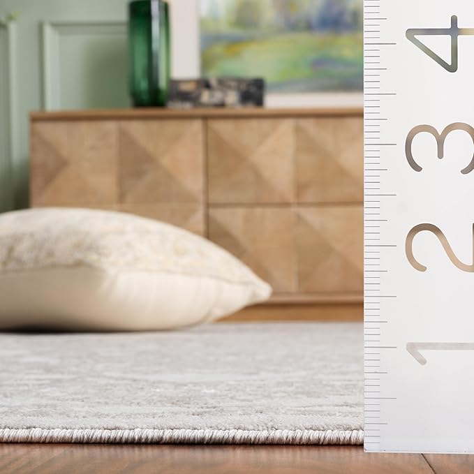 SAFAVIEH Reflection Collection Accent Rug - 2'3" x 4', Cream & Ivory, Non-Shedding & Easy Cleaning, Ideal for Entryway, Living Room, Bedroom (RFT665D)