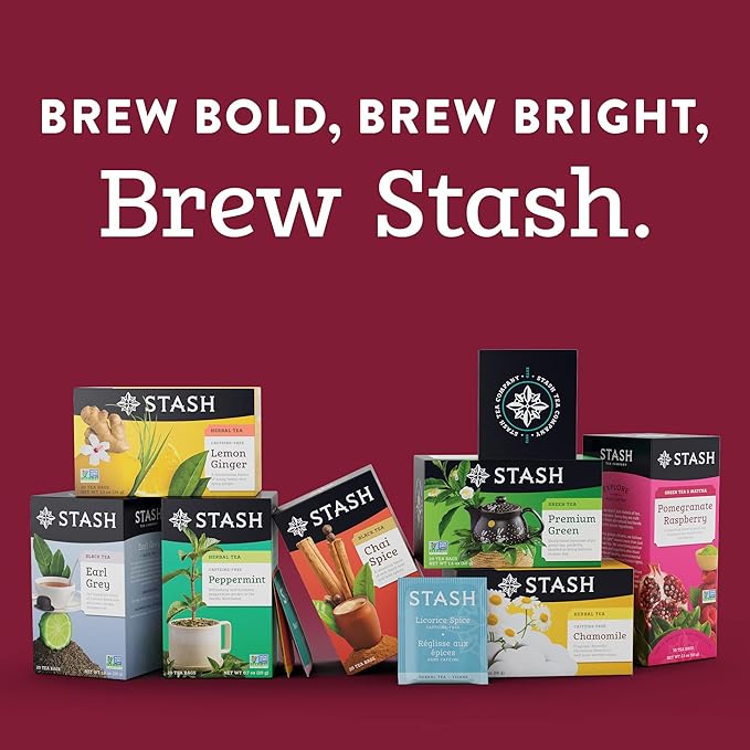 Stash Christmas Morning Black Tea, Non-GMO, 18 Tea Bags (Pack of 6)