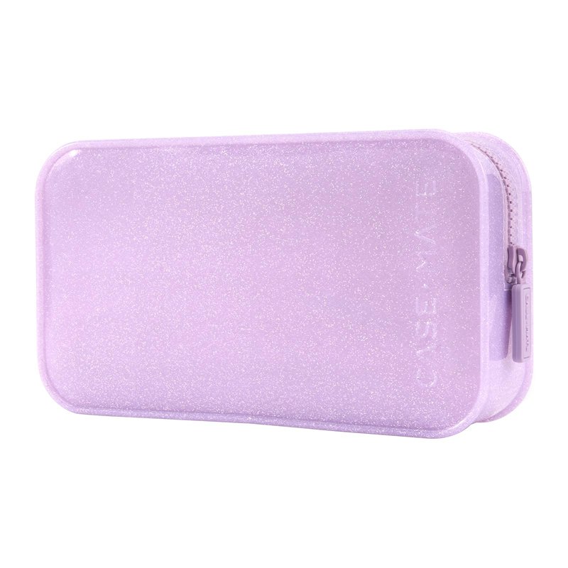 Case-Mate Jelly Makeup Bag - Waterproof Travel Makeup & Toiletry Bag - Cosmetic Make Up Organizer/Case for Women - Small Zipper Pouch for Hair Accessories and Daily Essentials - Stardust Twinkle